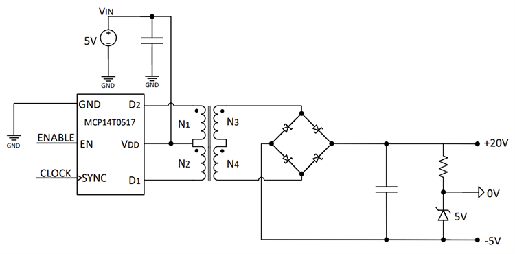 Blockdiagramm - Microchip Technology EV32R56A Referenzdesign